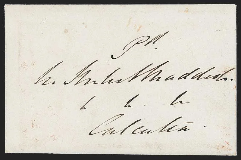 Allahabad HG 5 pre stamp cover — back (COV-347)