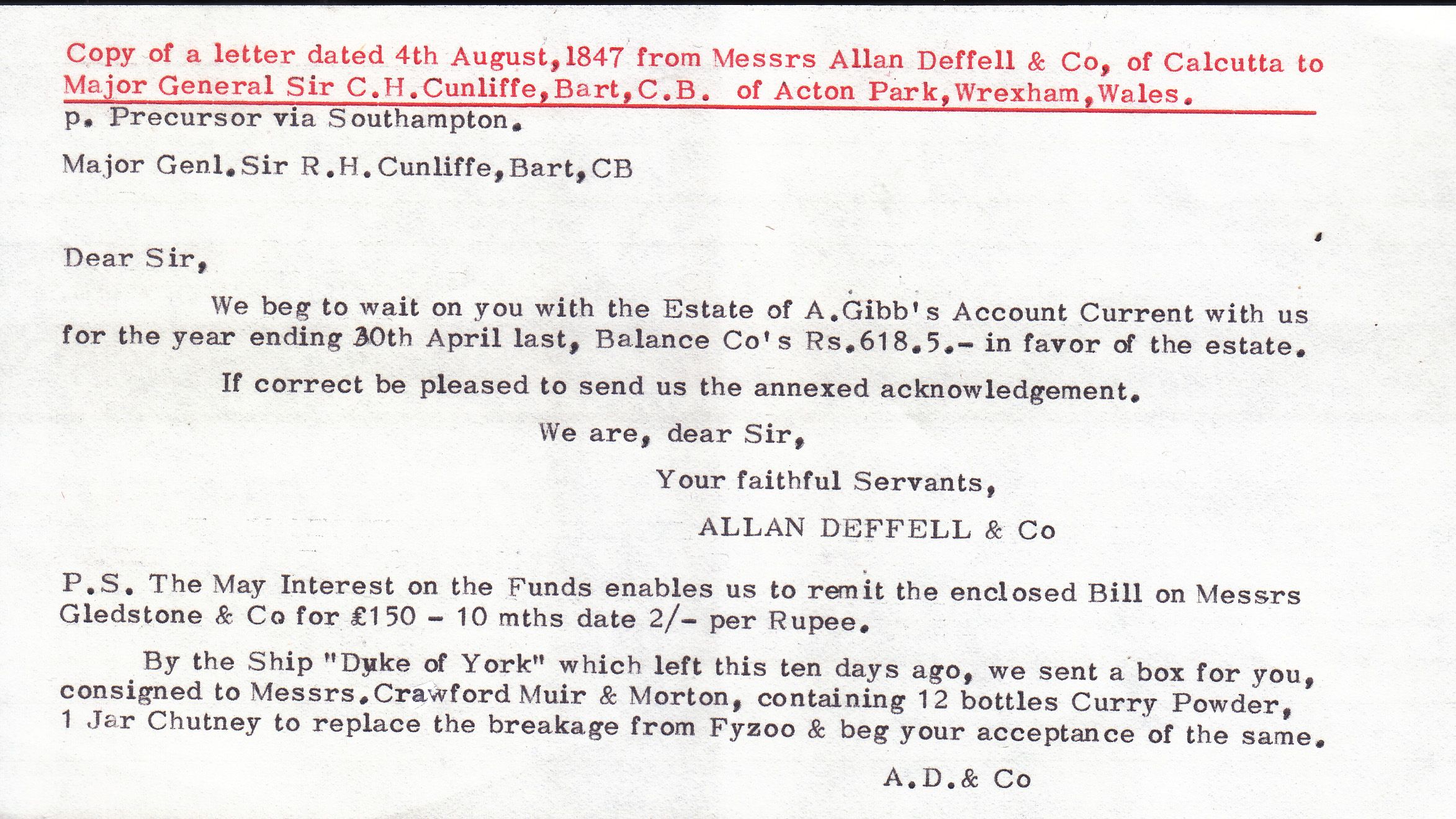 Calcutta SD17 pre stamp cover — scan 4 (COV-3762)