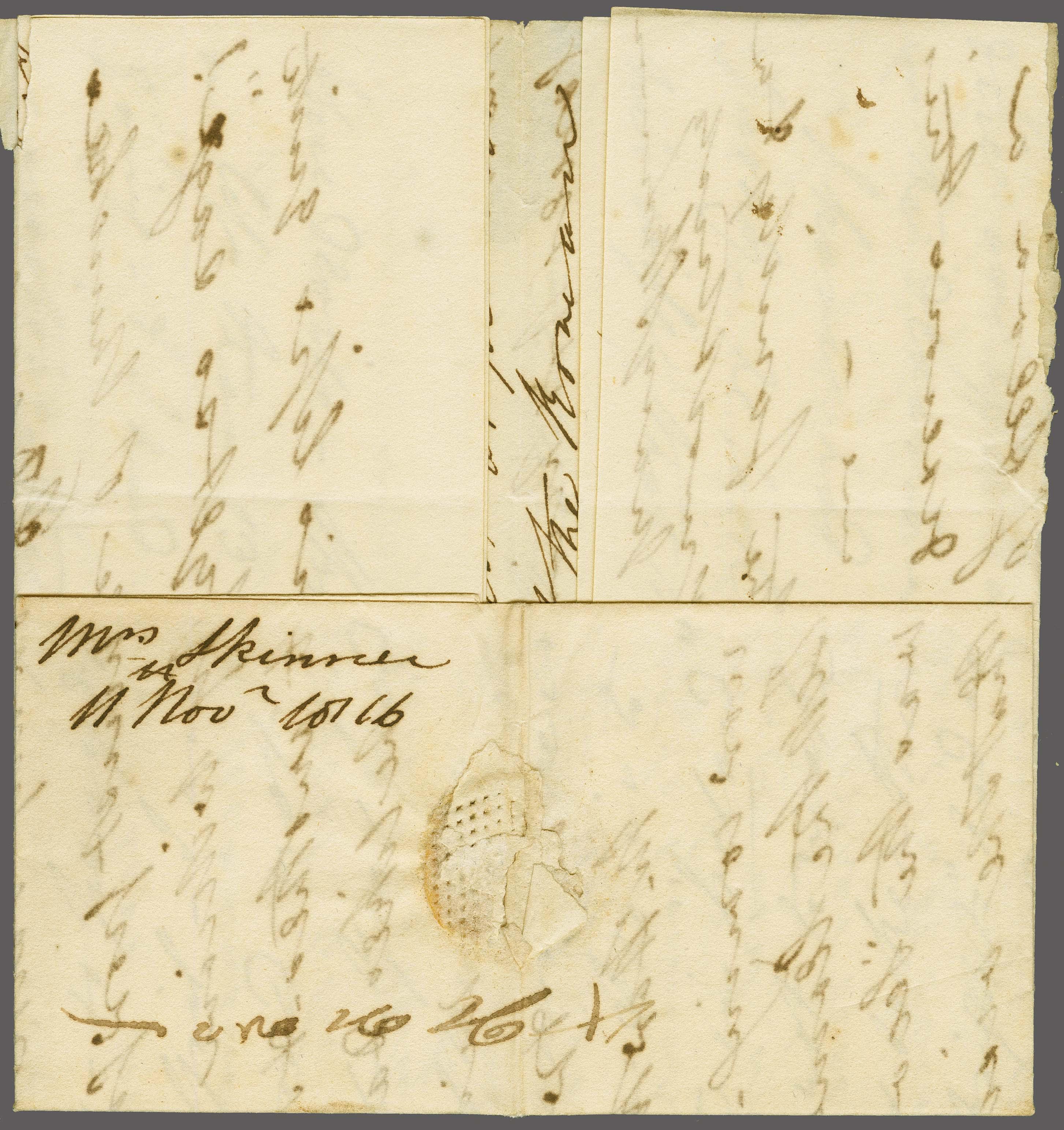 Chittoor HG 2 pre stamp cover — back (COV-590)