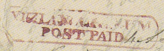 HG 2 handstamp from Vizianagarum