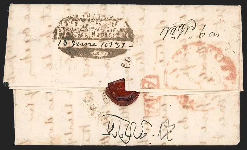 1831 Goalparah HG 1 pre stamp cover — COV-638