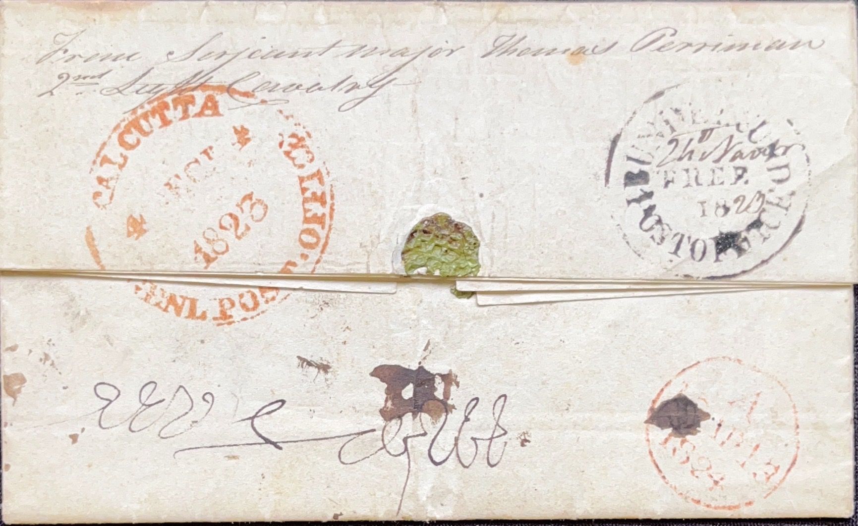 1823 Bundelcund HG 1A pre stamp cover — COV-3946