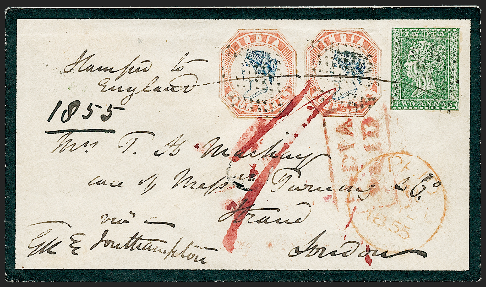 Nepaul HG 2 pre stamp cover — back (COV-3023)