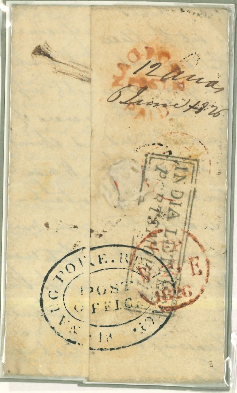 6 June 1826 Nagpore HG 1 pre stamp cover — COV-1138