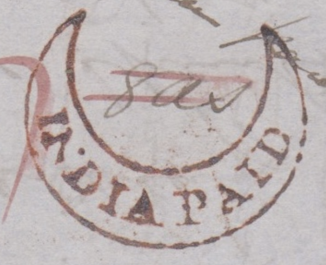 Handstruck stamp of India — Madras SD20 handstamp