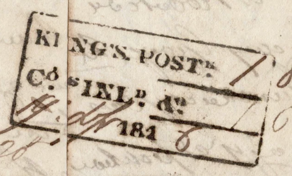 SR7 handstamp from Calcutta