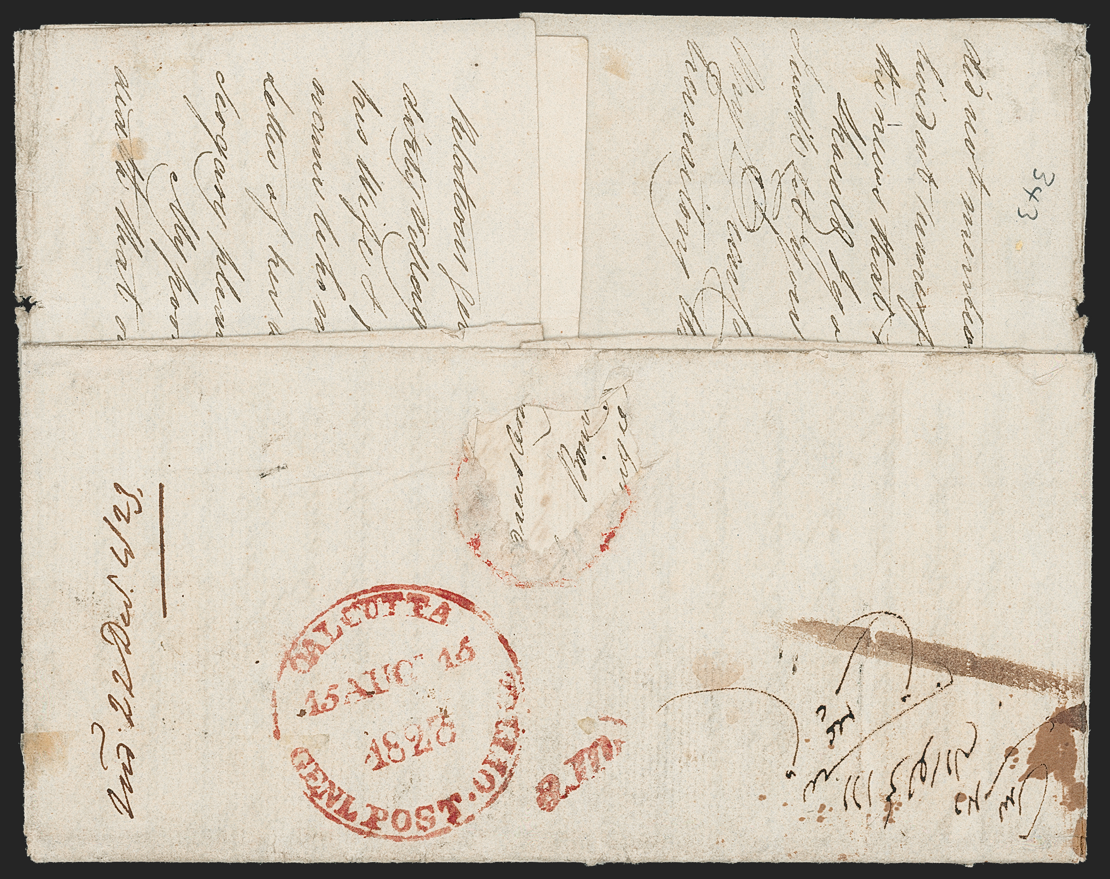 Pre-stamp cover of India — Almora HG 1, scan 2 (COV-5238)