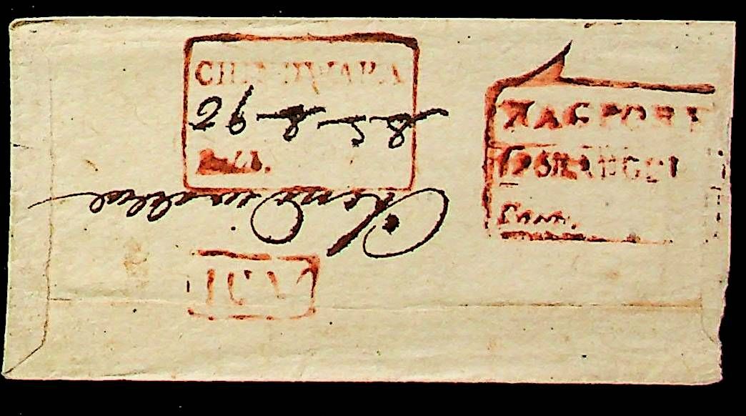 1858 Nagpore HG 3 pre stamp cover — COV-4437