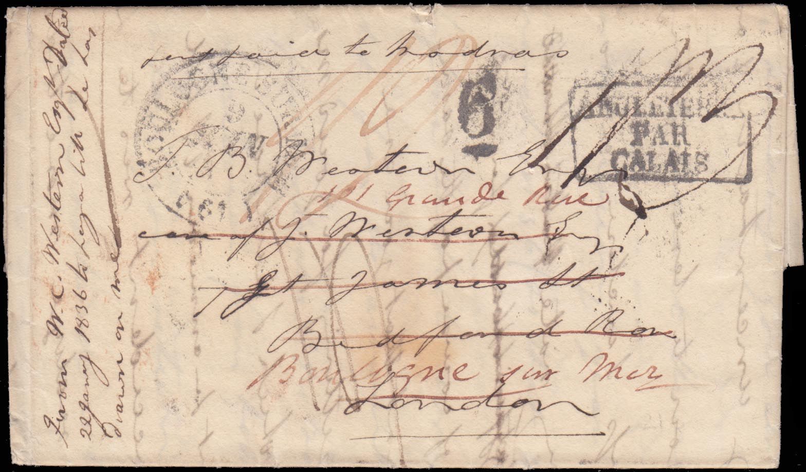 Cannanore HG 3 pre stamp cover — scan 3 (COV-3953)