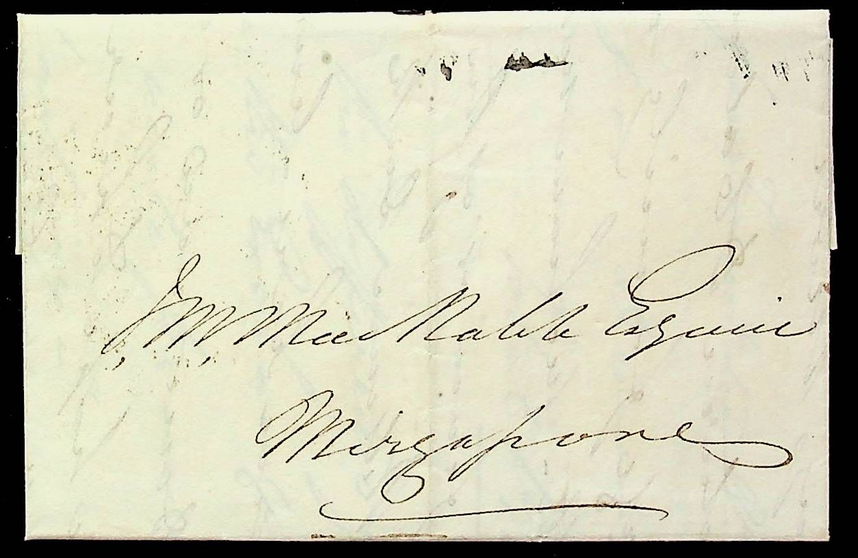 13 October 1828 Calcutta HG 15 pre stamp cover — COV-3785