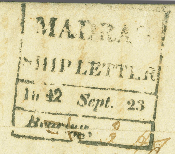 Madras SR3 handstamp