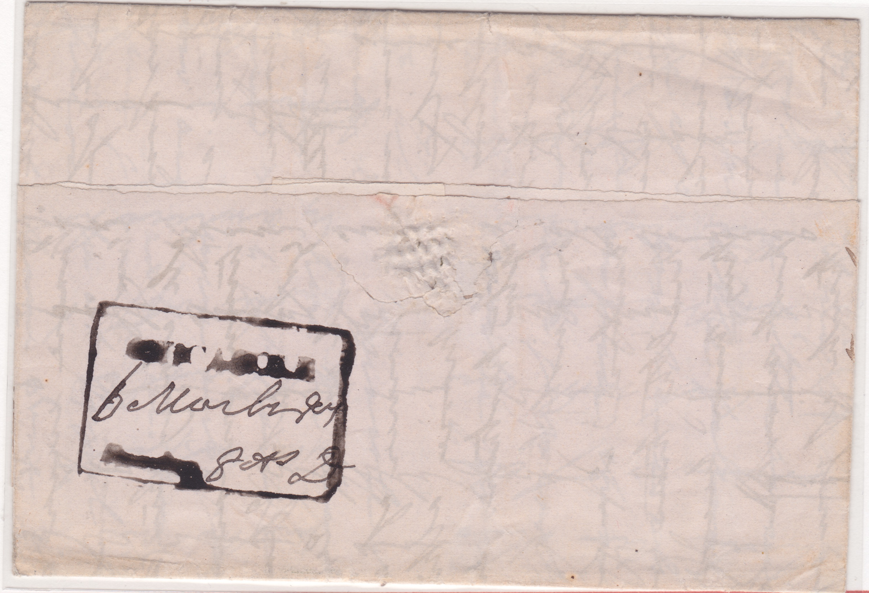6 March 1841 Chicacole HG 5 pre stamp cover — COV-3818