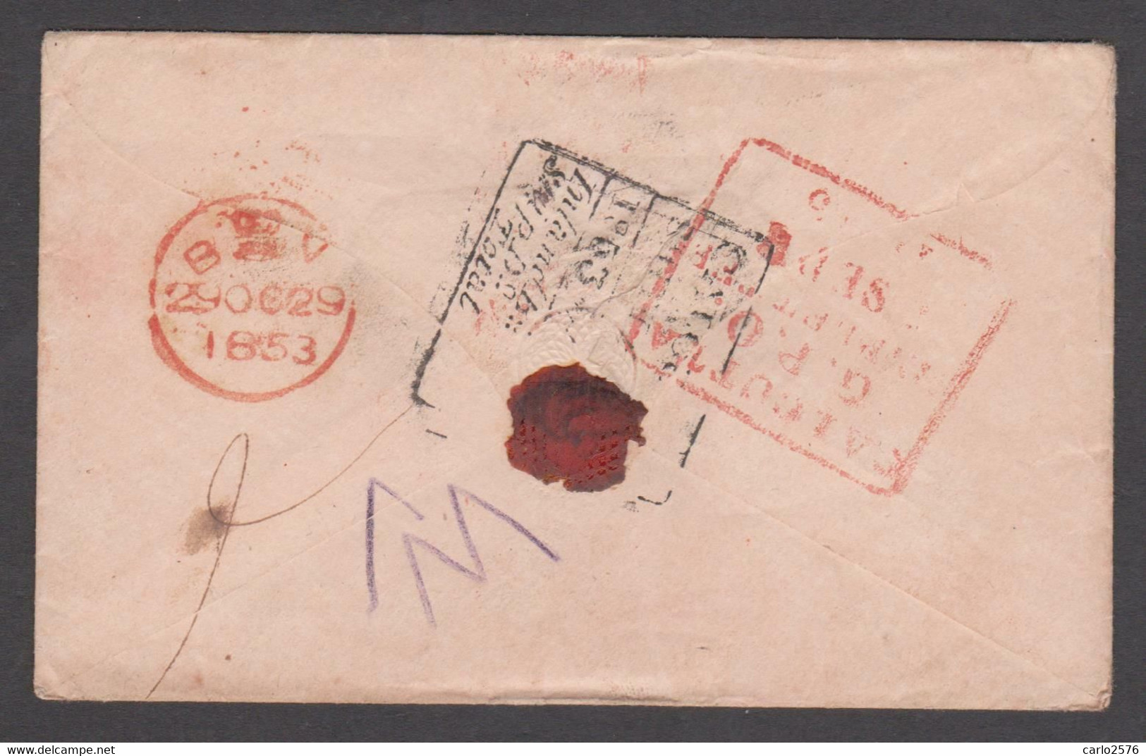 Calcutta SR50 pre stamp cover — scan 2 (COV-4735)