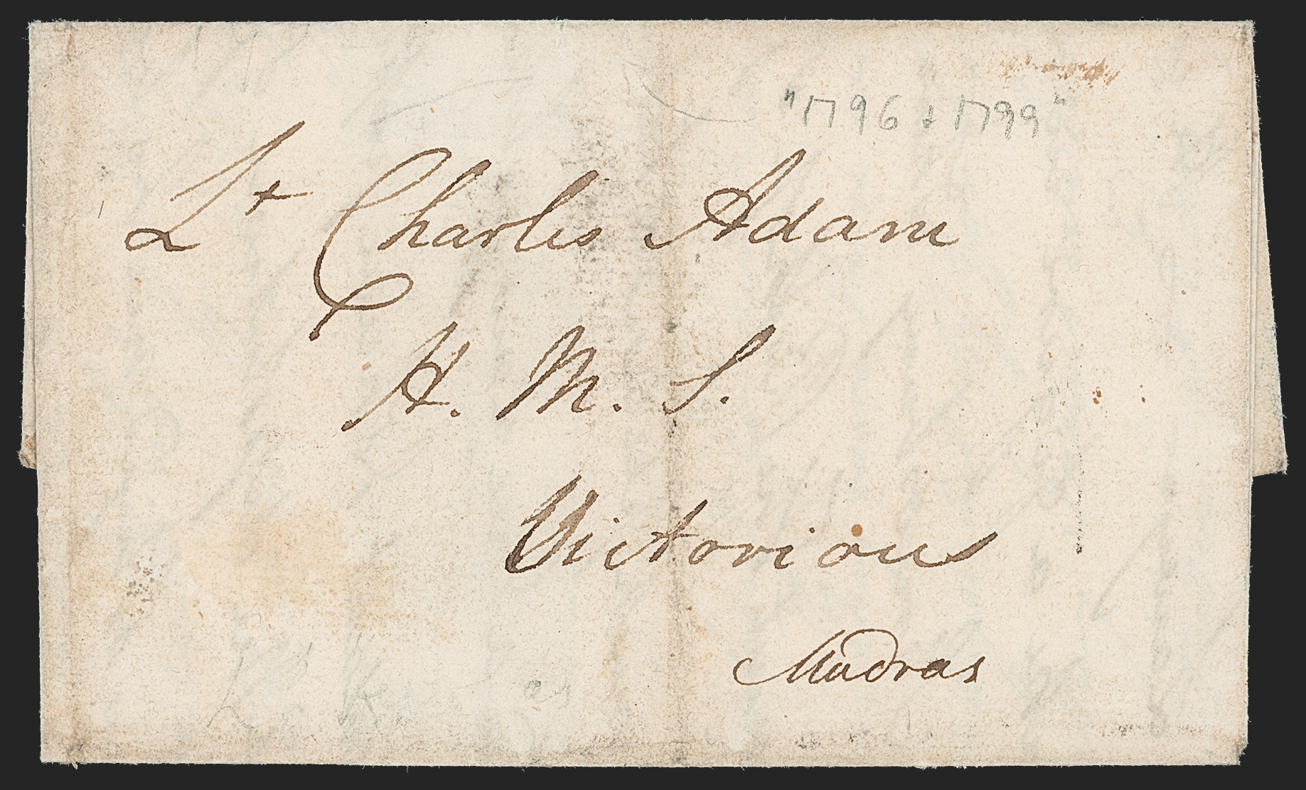 Pre-stamp cover of India — Calcutta HG 11a, scan 2 (COV-5266)