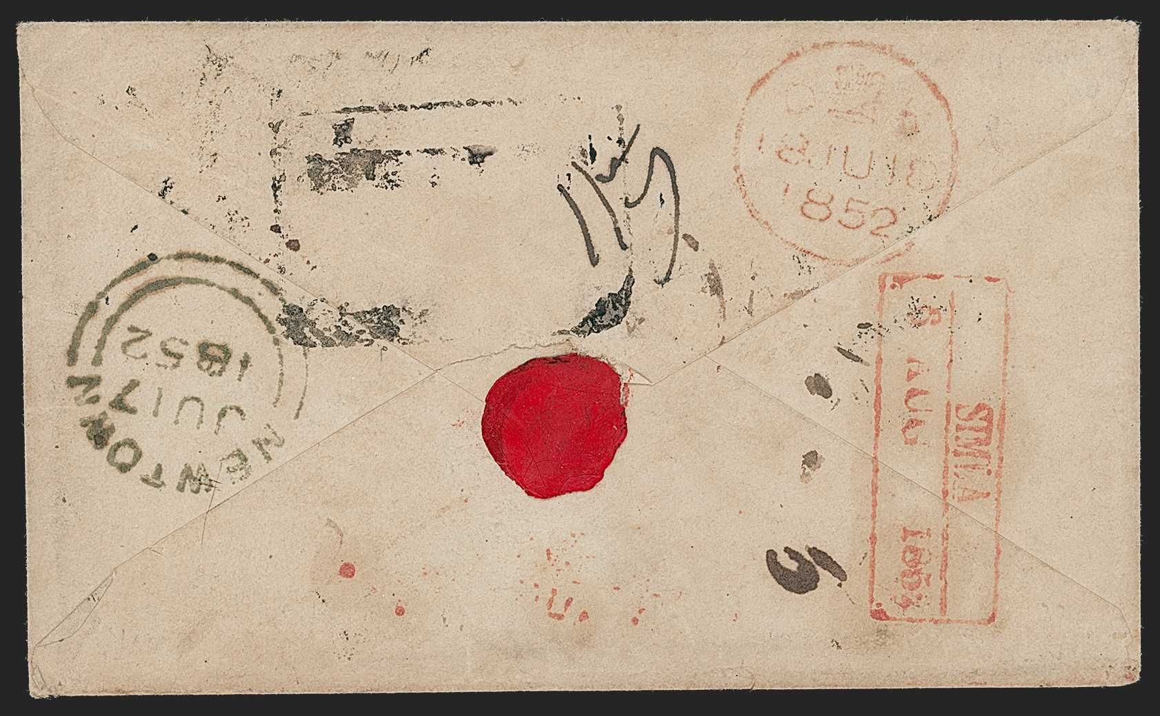 Kotegurh HG 1 pre stamp cover — back (COV-2788)