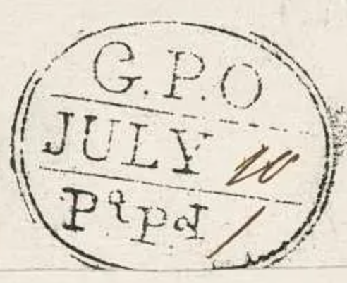 HG 10 handstamp from Calcutta