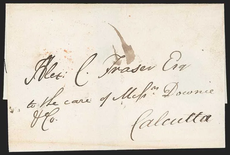 Delhi HG 1 pre stamp cover — back (COV-88)