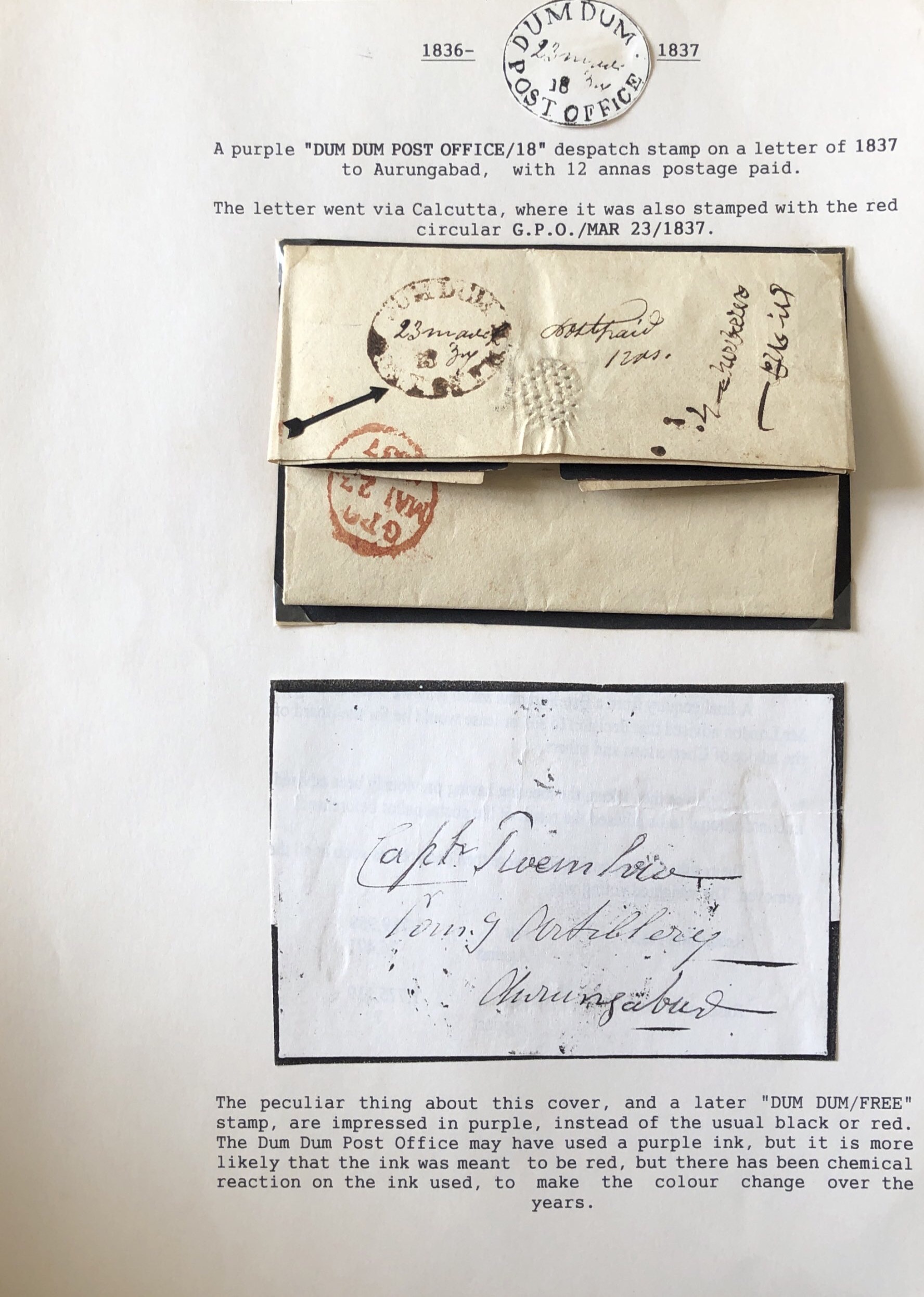 DumDum HG 2 pre stamp cover — front (COV-4265)