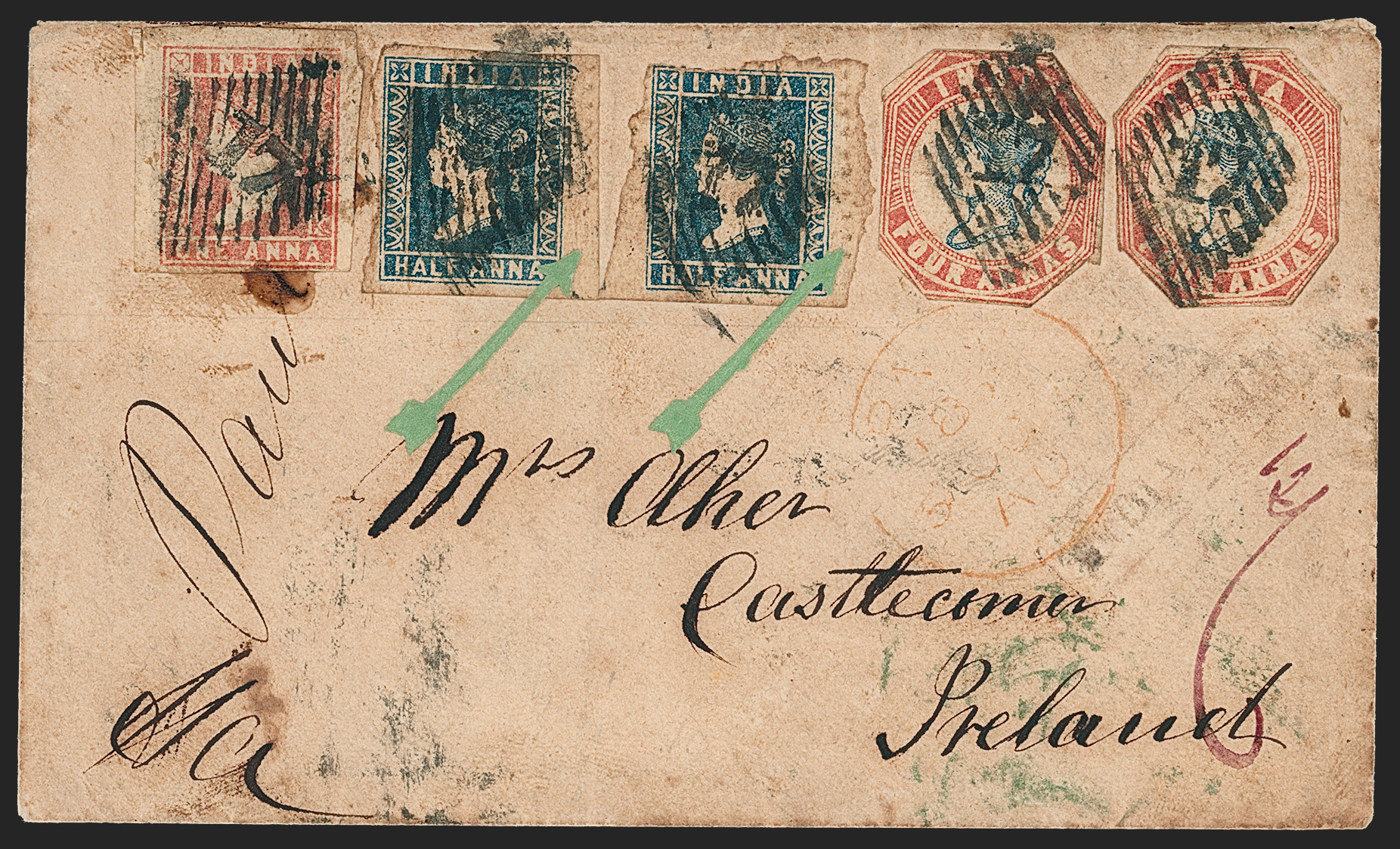 Surat HG 3 pre stamp cover — back (COV-4712)