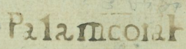 HG 1 handstamp from Palamcotah