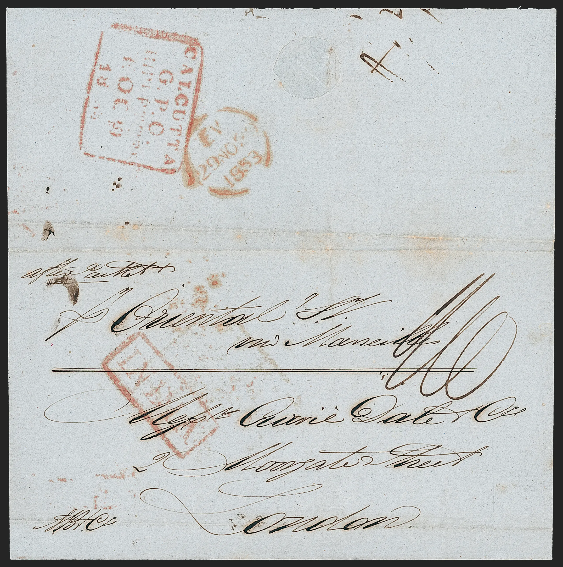 Calcutta SD11 pre stamp cover — COV-20