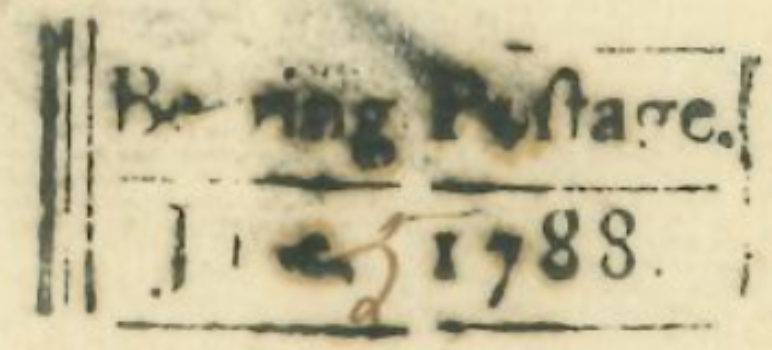 HG 6 handstamp from Calcutta