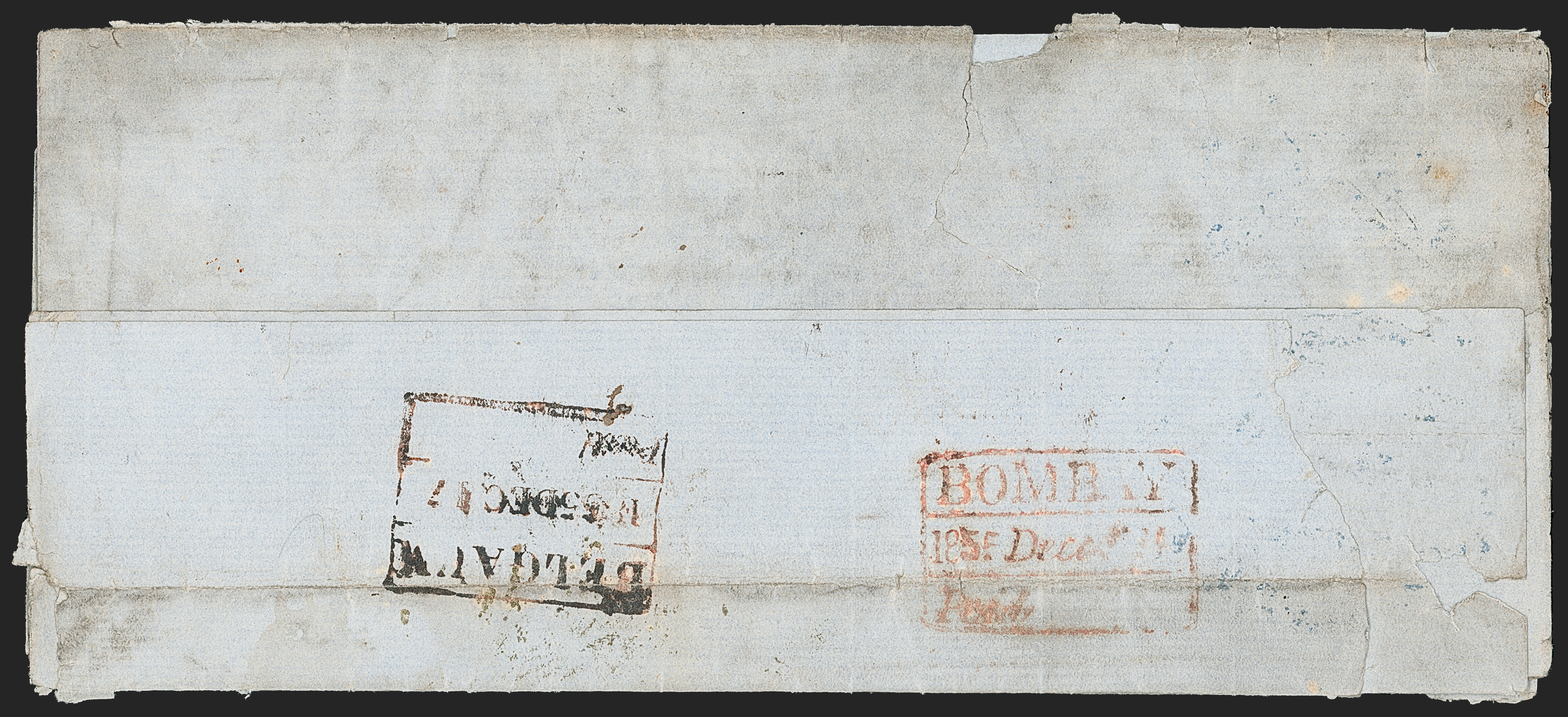Pre-stamp cover of India — Kaludghee HG 1, scan 2 (COV-5328)