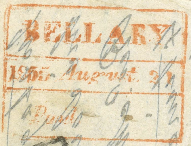HG 9 handstamp from Bellary