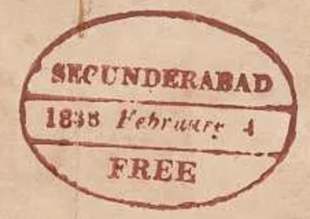Secunderabad HG 3 handstamp
