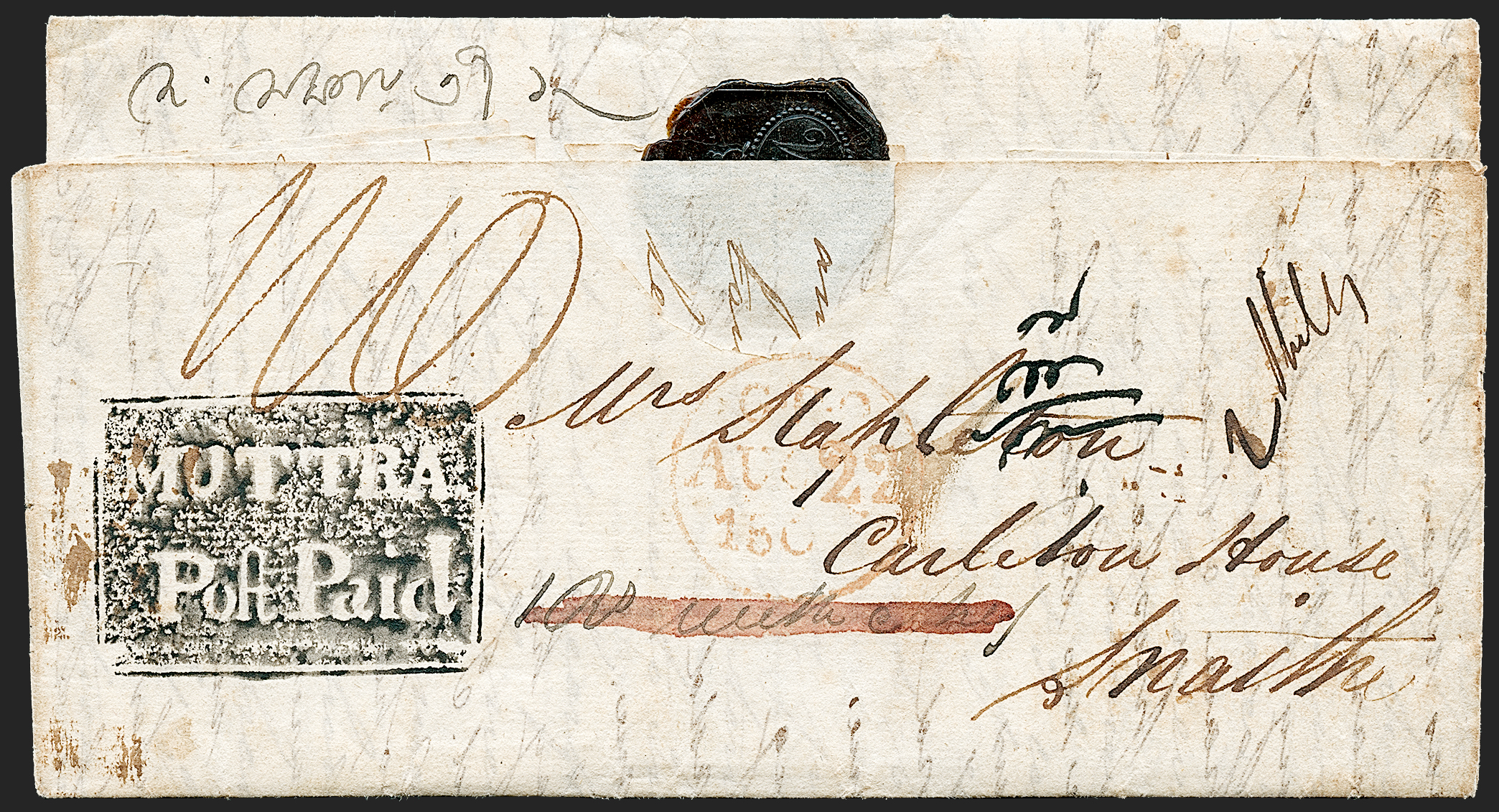 1813 Muttra HG Add pre stamp cover — COV-60