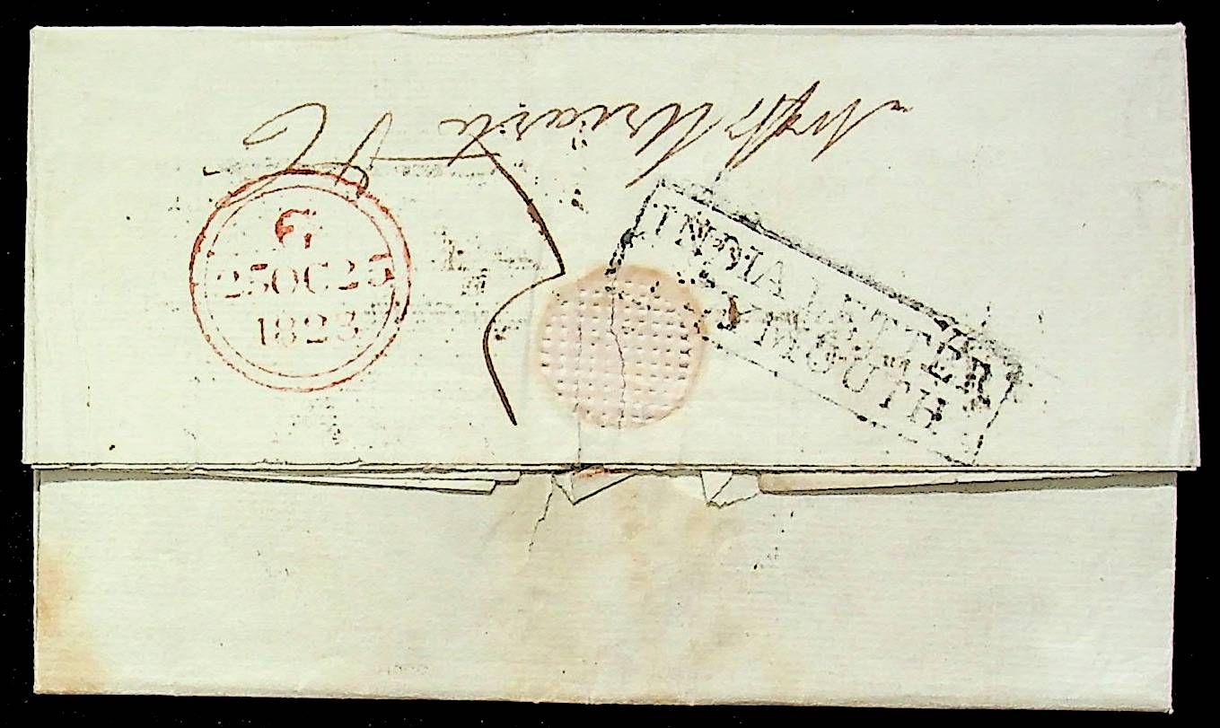 Calcutta SD8 pre stamp cover — scan 2 (COV-3952)