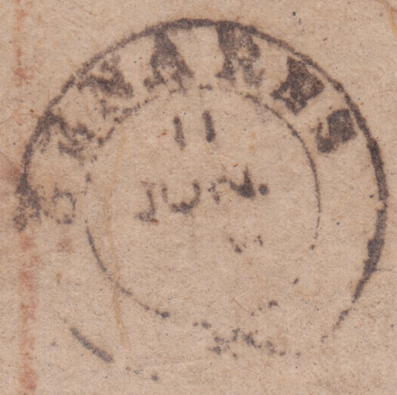 HG 11 handstamp from Benares