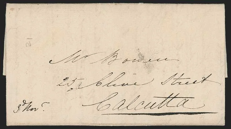Lucknow HG 1 pre stamp cover — back (COV-93)