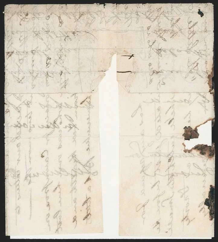 Lucknow HG 1 pre stamp cover — back (COV-264)