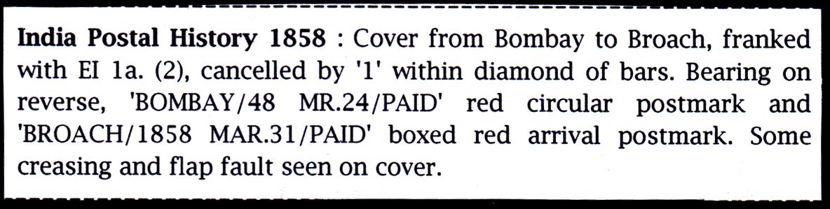 Pre-stamp cover of India — Broach HG 3, scan 3 (COV-5485)