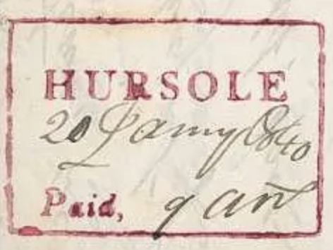 HG 1 handstamp from Hursole
