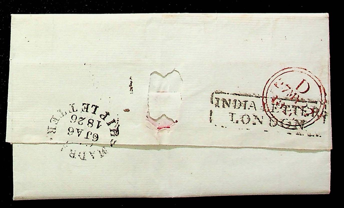 Madras SD8 pre stamp cover — scan 2 (COV-3951)