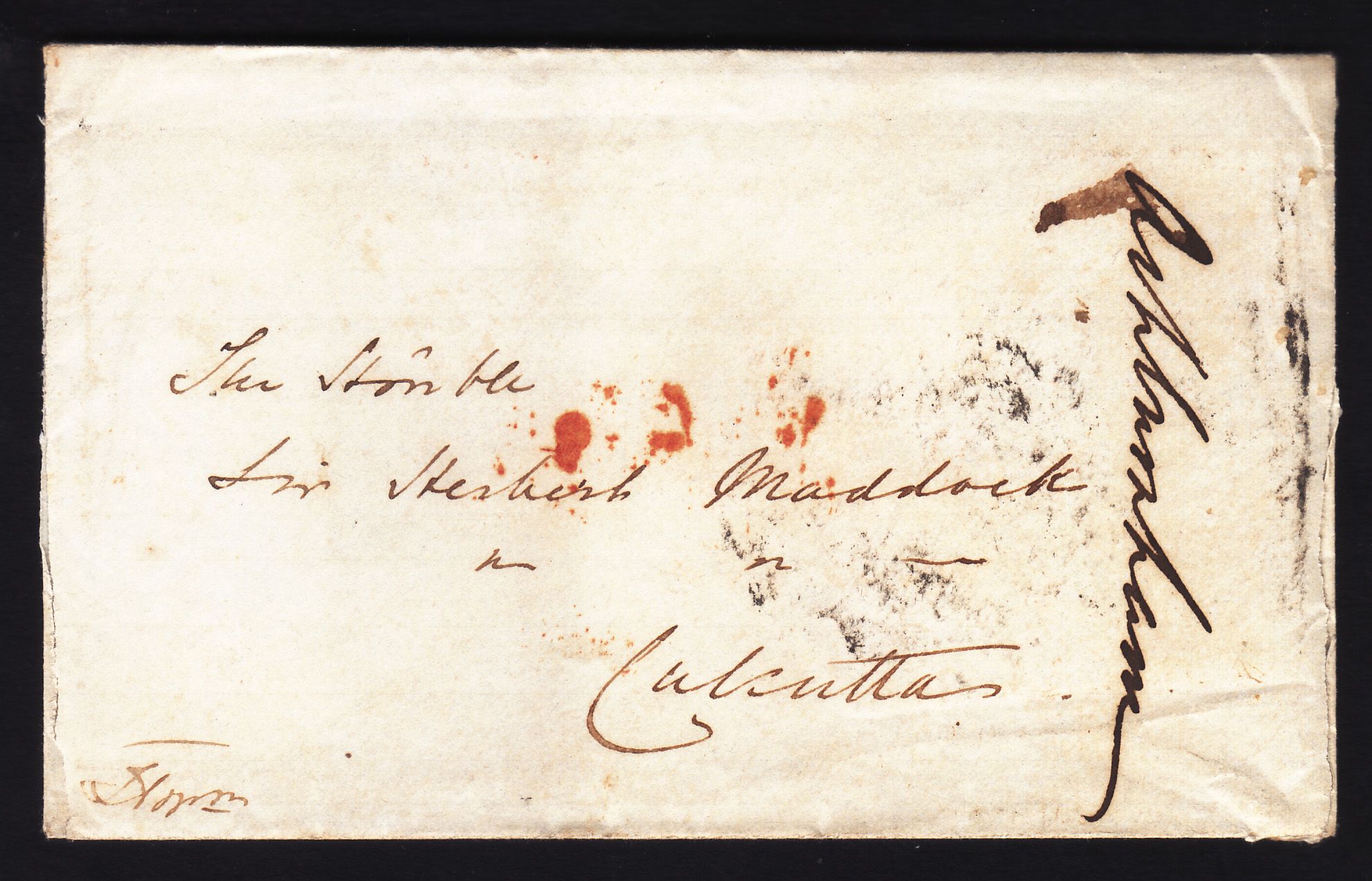 Merut HG 5 pre stamp cover — scan 2 (COV-3725)
