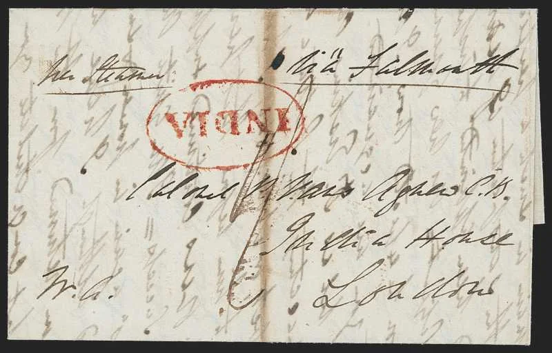 Dharwar HG 2 pre stamp cover — back (COV-404)