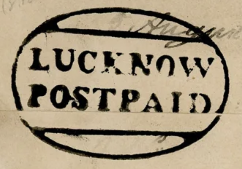 HG 1 handstamp from Lucknow