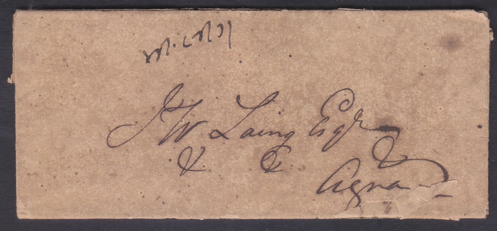 Burkaghupr HG 1 pre stamp cover — scan 2 (COV-3773)