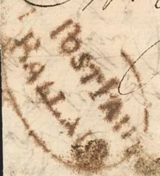 HG 1 handstamp from Bellary