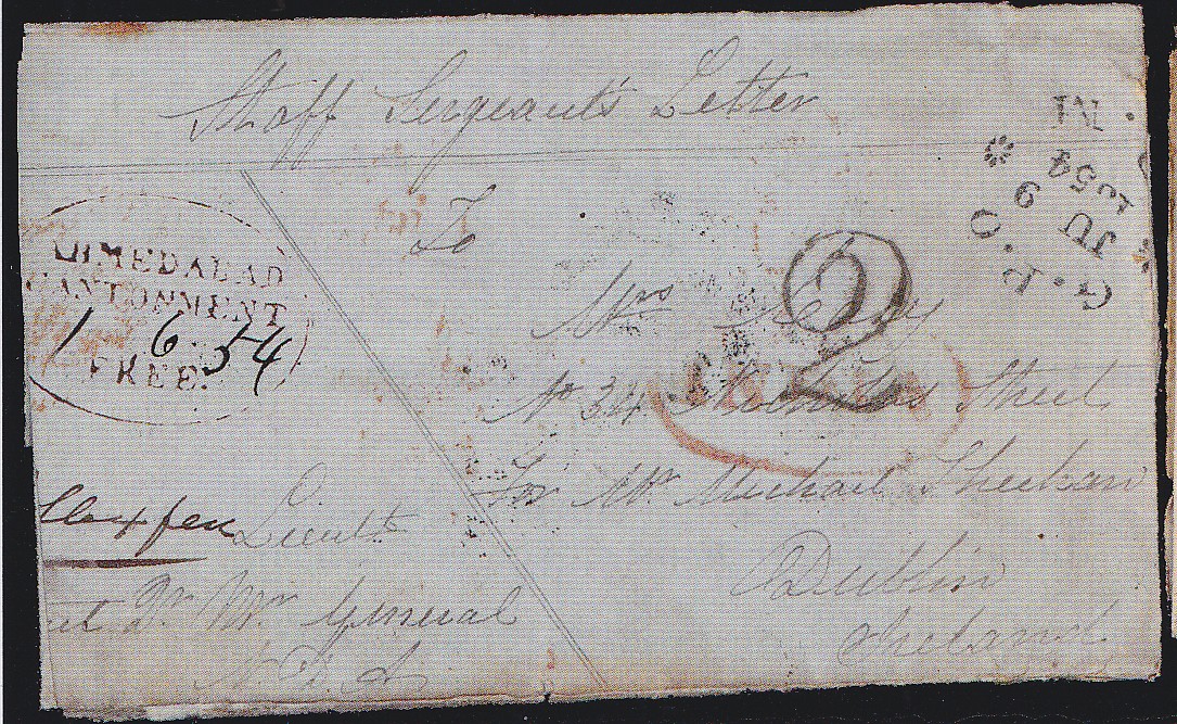 Ahmedabad Cantonment HG 4 pre stamp cover — scan 2 (COV-999)
