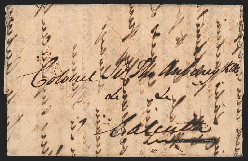 Mymunsing HG 1 pre stamp cover — back (COV-485)