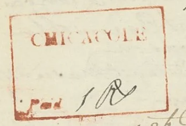 HG 2 handstamp from Chicacole