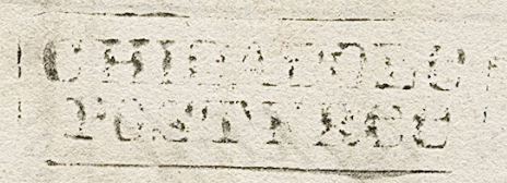 HG 1 handstamp from Chicacole