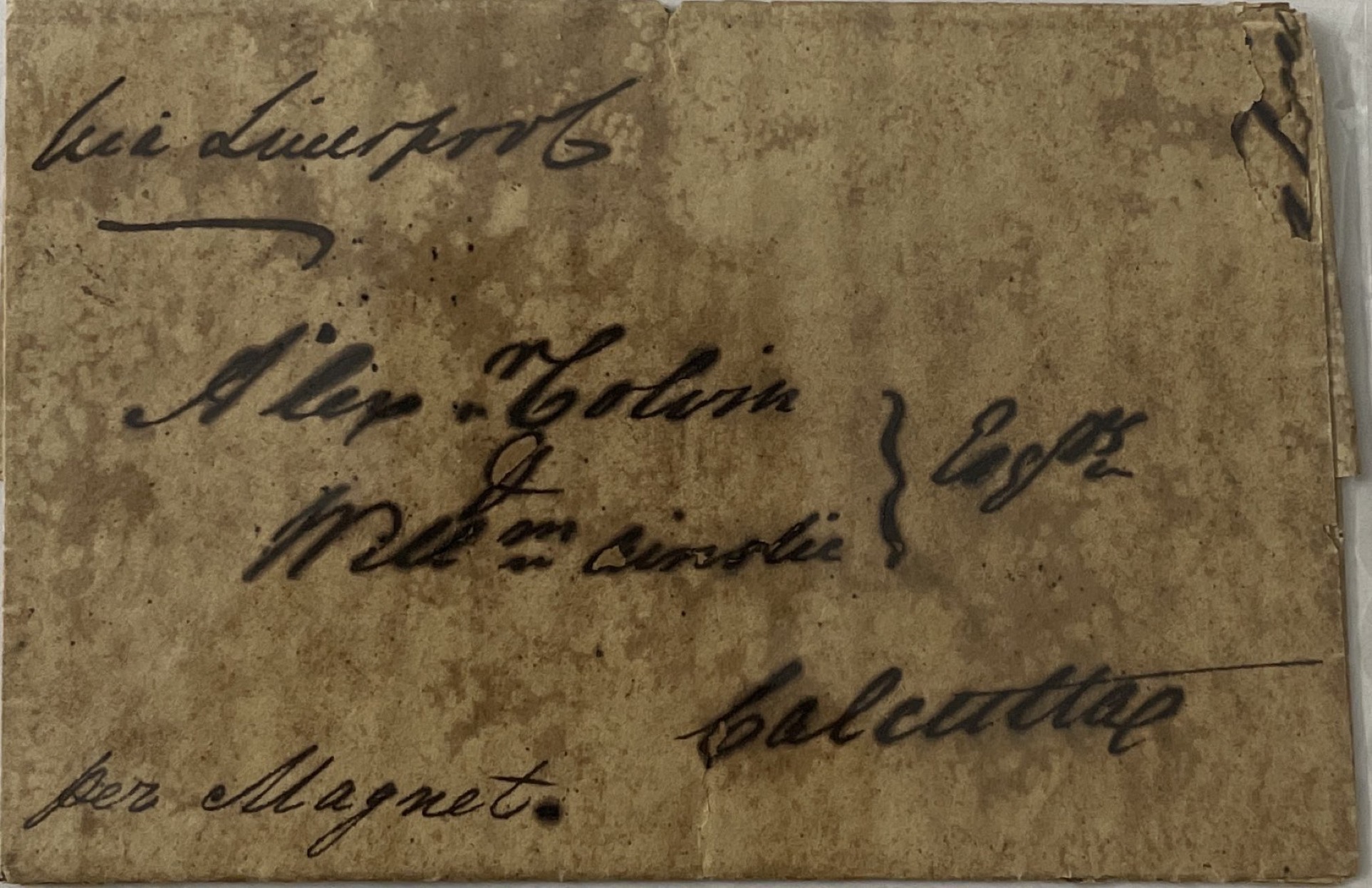 Kedgeree S3 pre stamp cover — back (COV-4269)