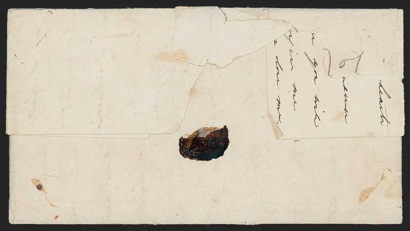 Hursole HG 2 pre stamp cover — back (COV-248)