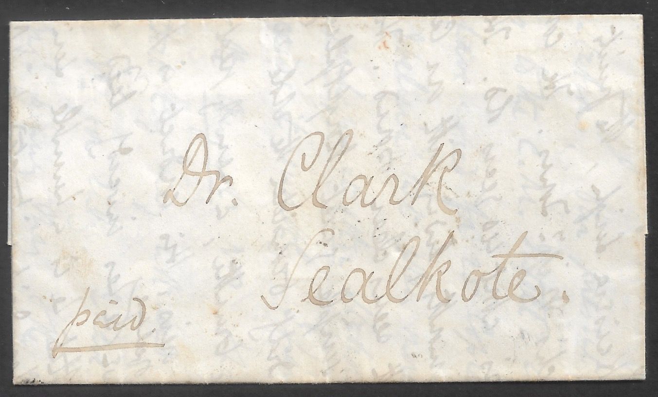 Umritsur HG 3 pre stamp cover — scan 2 (COV-3935)