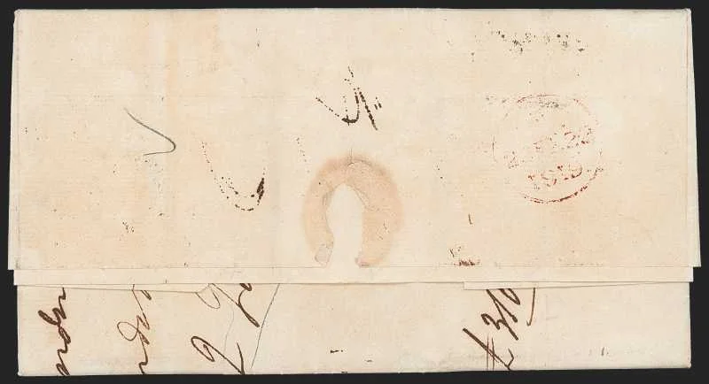 Calcutta SD6 pre stamp cover — back (COV-219)